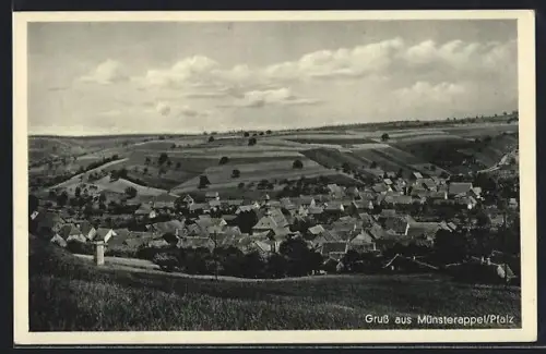 AK Münsterappel, Gesamtansicht vom Hügel aus