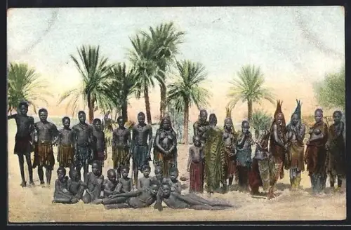 AK Gruppe von Hereros aus Otjikango