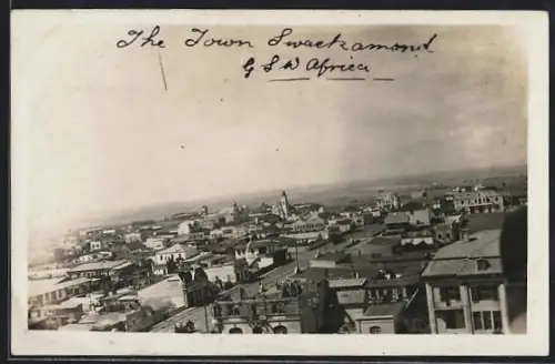 Foto-AK Swakopmund, Ortsansicht aus der Vogelschau