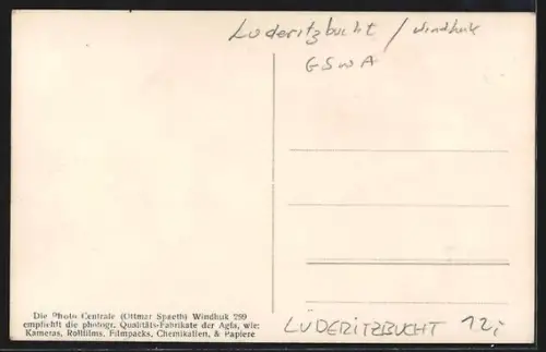 AK Lüderitzbucht, Ortsansicht mit Kirche