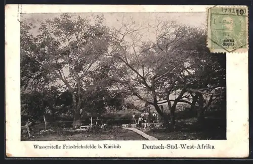 AK Friedrichsfelde b. Karibib, Wasserstelle Friedrichsfelde