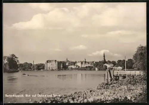 AK Berlin-Köpenick, Blick auf Dahme und Spree