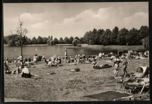 AK Berlin-Hohenschönhausen, Strandbad am Orankesee
