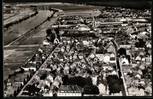AK Raunheim /Main, Luftbild des Ortes