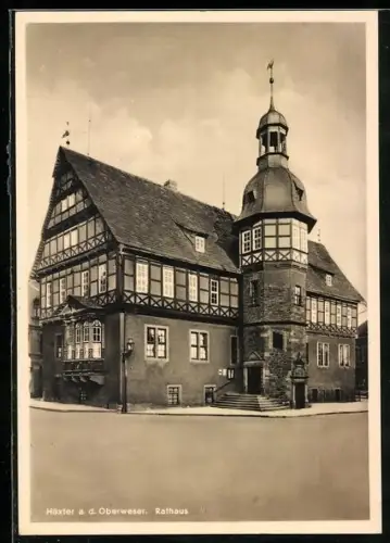 AK Höxter a. d. Oberweser, Blick zum Rathaus