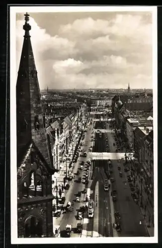 AK Berlin-Charlottenburg, Blick auf die Tauentzienstrasse