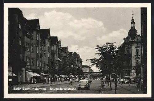 AK Berlin-Baumschulenweg, Partie auf der Baumschulenstrasse