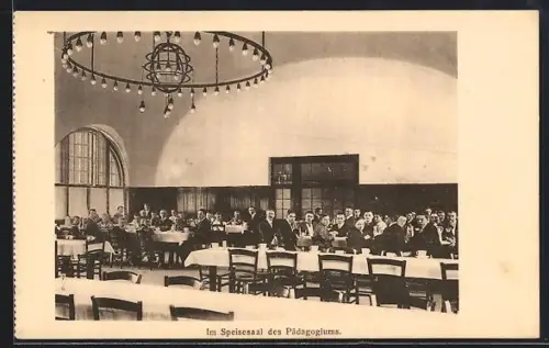 AK Berlin-Spandau, Speisesaal des Pädagogiums des Johannisstifts