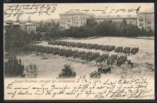 AK Berlin-Lichterfelde, Soldatenformationen an der Haupt-Kadetten-Anstalt