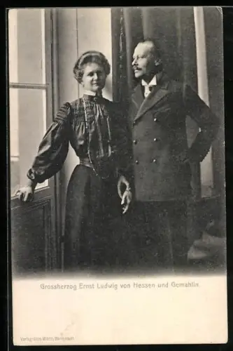 AK Grossherzog Ernst Ludwig von Hessen und seine Gemahlin
