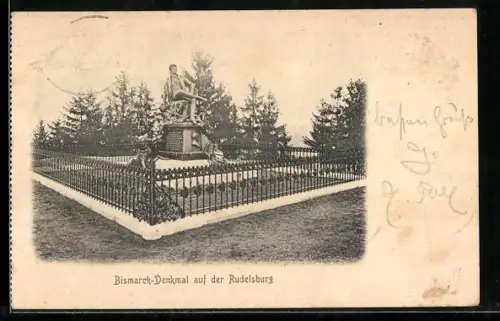 AK Rudelsburg, Bismarck-Denkmal
