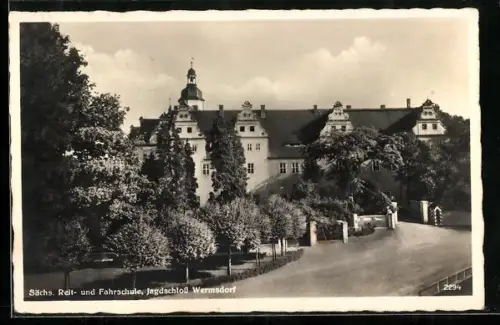 AK Wermsdorf, Sächsische Reit- und Fahrschule, Jagdschloss