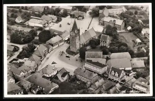 AK Westerstede /Oldb., Kirche vom Flugzeug aus