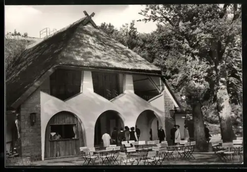 AK Bergen /Rügen, Rugard-Gaststätte, Aussenansicht