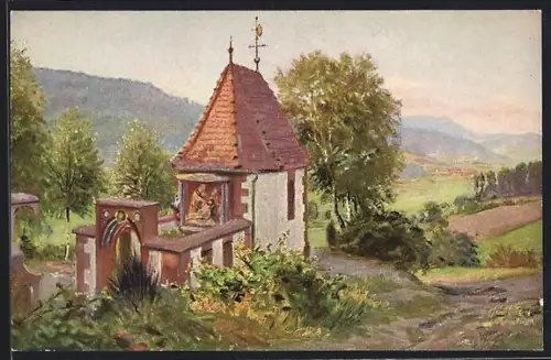 AK Waldkirch i. Br., Wonnentaler Marienkapelle, Landschaft