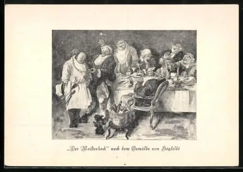 AK Der Meisterkoch nach dem Gemälde von Högfeldt