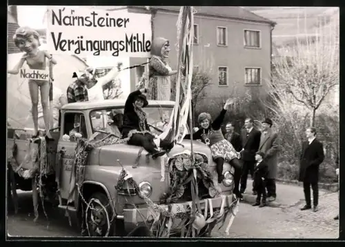 AK Fahrzeug beim Fasching mit der Narrnsteiner Verjüngungs-Mühle