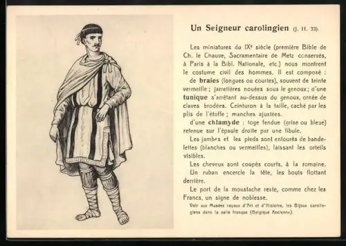 AK Un Seigneur carolingien, Mode