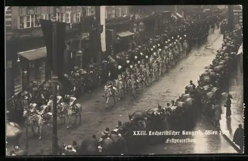 AK Wien, XXIII. Eucharistischer Kongress 1919, Festprozession