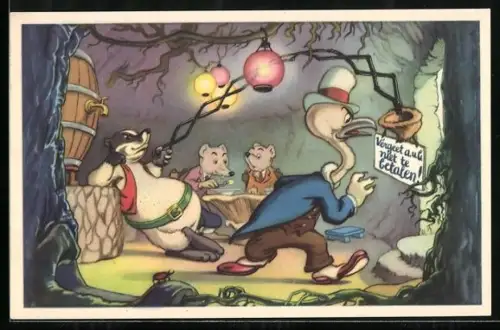 AK Comic Doremias Das, Dachs entlarvt einen Zechpreller