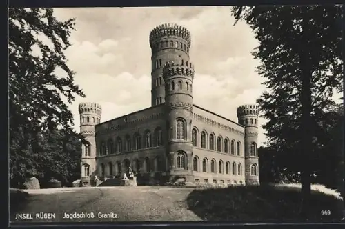AK Granitz /Insel Rügen, Ansicht vom Jagdschloss Granitz