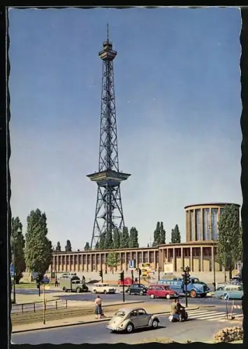 AK Berlin-Charlottenburg, Blick zum Funkturm