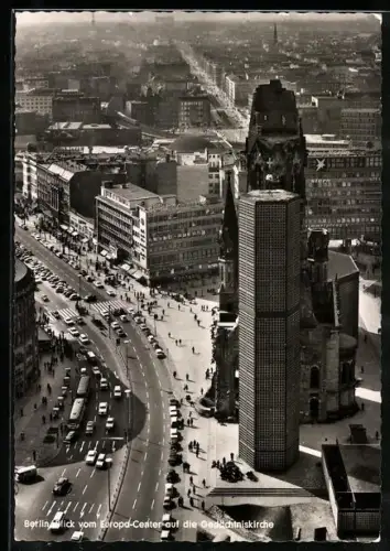 AK Berlin, Vogelschau auf die Gedächtniskirche