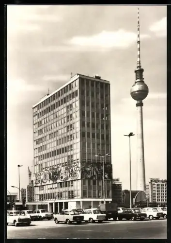AK Berlin, Haus des Lehrers und Fernsehturm
