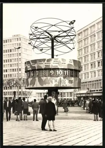 AK Berlin, Weltzeituhr am Alexanderplatz