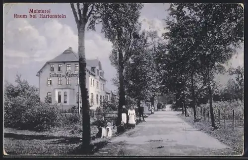 AK Raum bei Hartenstein, Gasthaus zur Meisterei