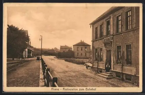 AK Alsenz, Restauration Zum Bahnhof von Friedrich König