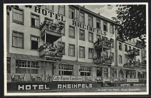 AK St. Goar / Rhein, Hotel Rheinfels v. E. Buchow
