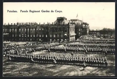 AK Potsdam, Parade Regiment Gardes du Corps