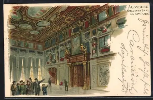 AK Augsburg, Goldener Saal im Rathaus