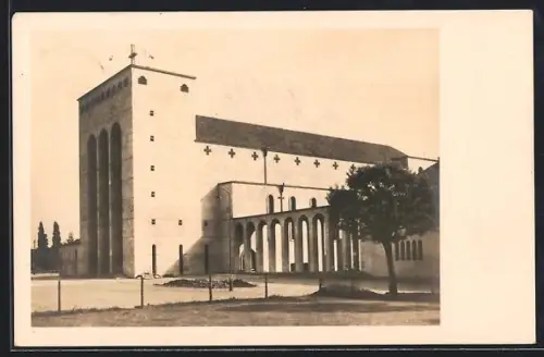 AK Frankfurt-Bockenheim, Frauenfriedenskirche, Zeppelin-Allee 99