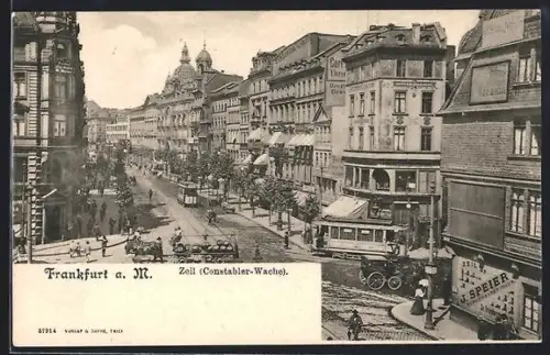 AK Frankfurt /Main, Zeil und Constabler-Wache