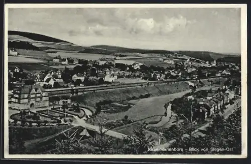 AK Kaan-Marienborn, Blick auf den Ort von Siegen-Ost aus