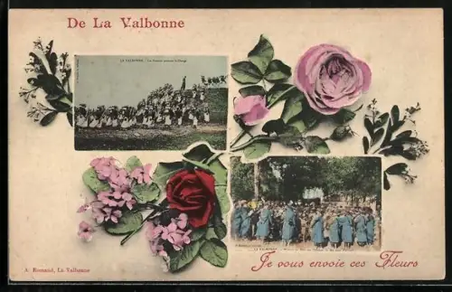 AK La Valbonne, Les Zouaves poussant la Charge