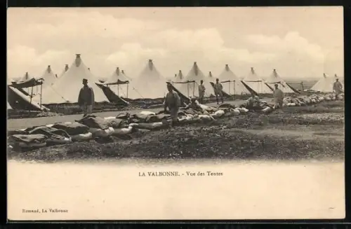 AK La Valbonne, Vue des Tentes