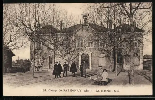 AK Sathonay /Ain, Camp, La Mairie