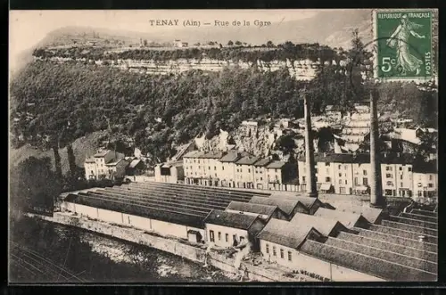 AK Tenay /Ain, Rue de la Gare