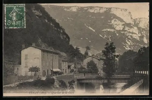 AK Tenay /Ain, Quartier de la Gare