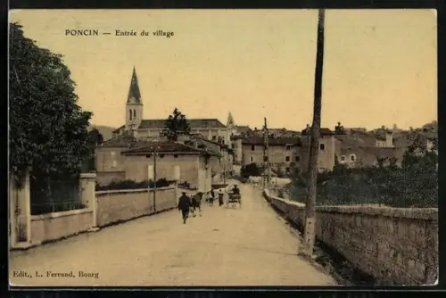 AK Poncin, Entrée du village