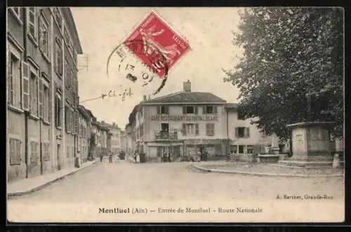 AK Montluel /Ain, Entrée de Montluel, Route Nationale