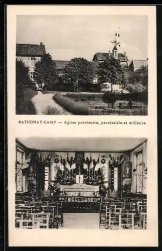 AK Sathonay-Camp, Eglise provisoire, paroissiale et militaire