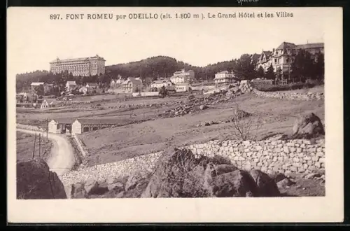 AK Font Romeu /Odeillo, Le Grand Hôtel et les Villas