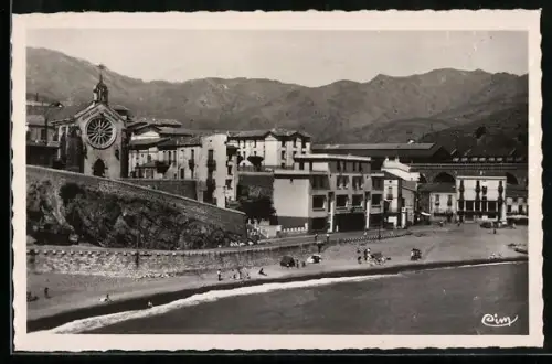 AK Cerbère /Pyr.-Or., La Plage, École des Filles