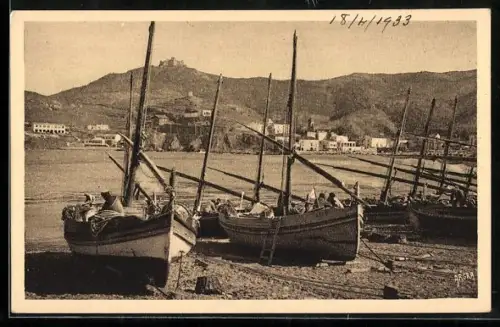 AK Collioure /Pyr.-Or., La Baie dominée par le Fort St-Elme