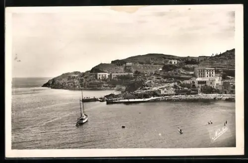 AK Collioure /Pyr-Or, La Baie et la Route de Port Vendres