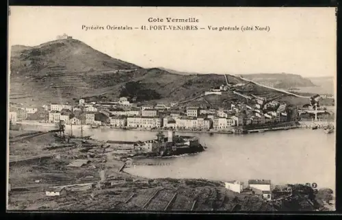 AK Port-Vendres /Pyrénées-Orientales, Vue générale côté Nord